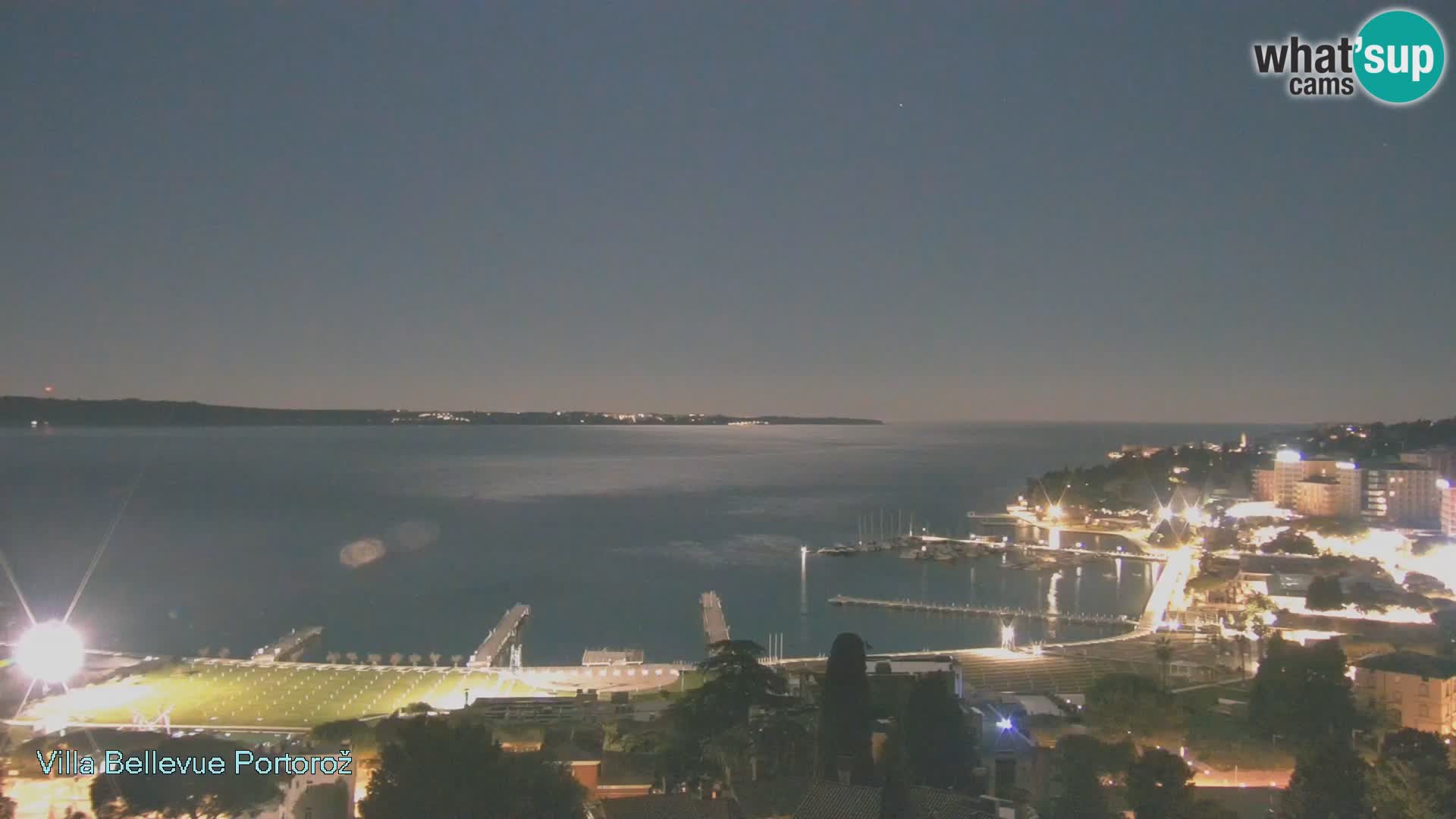 Live webcam Portorož – Panorama dalla Villa Bellevue
