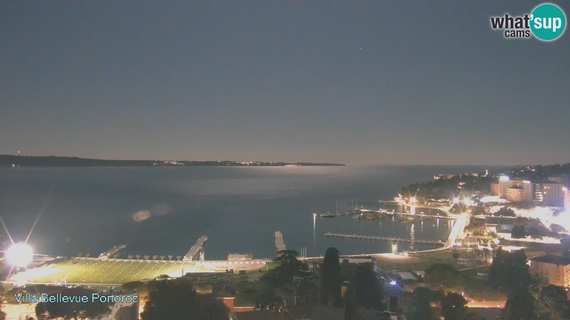 Portorož web kamera – pogled sa Villa Bellevue