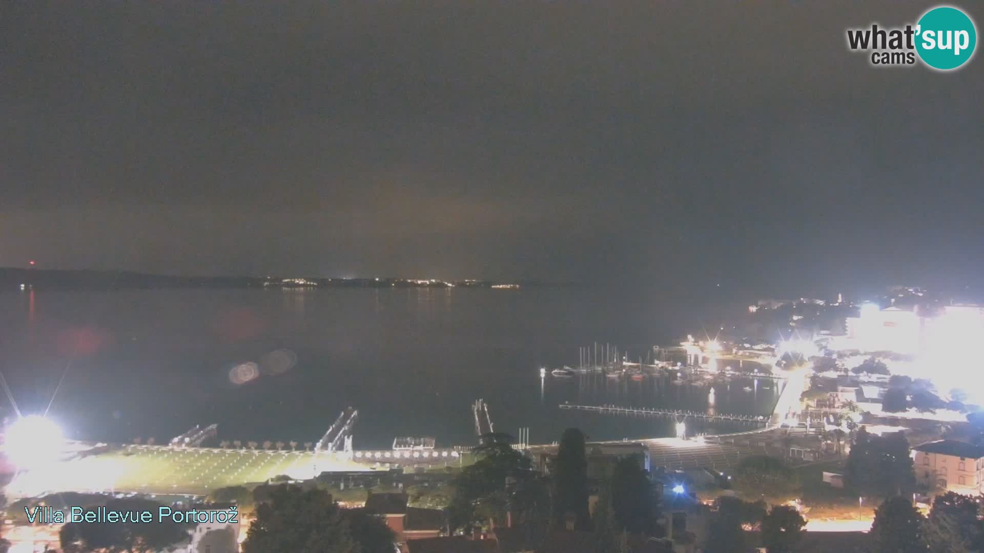 Portorož web kamera – pogled sa Villa Bellevue