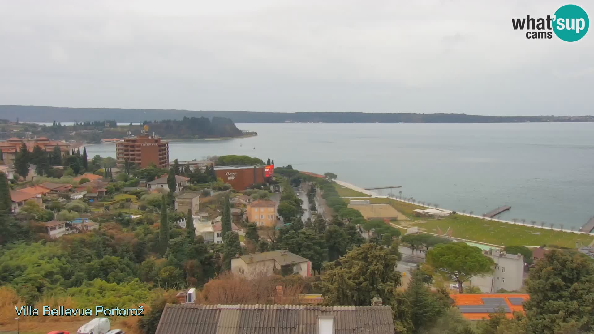 Portorož web kamera – pogled sa Villa Bellevue