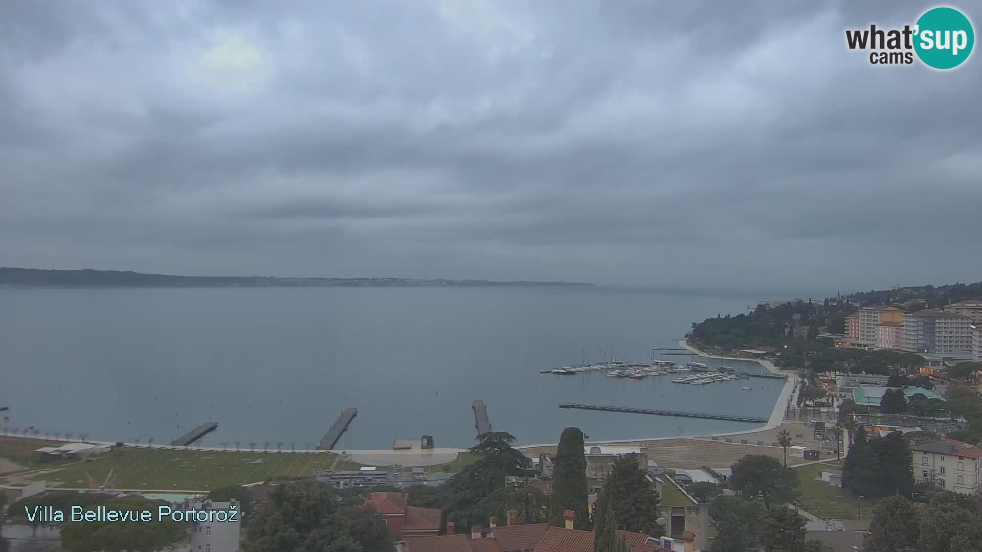 Portorož web kamera – pogled sa Villa Bellevue