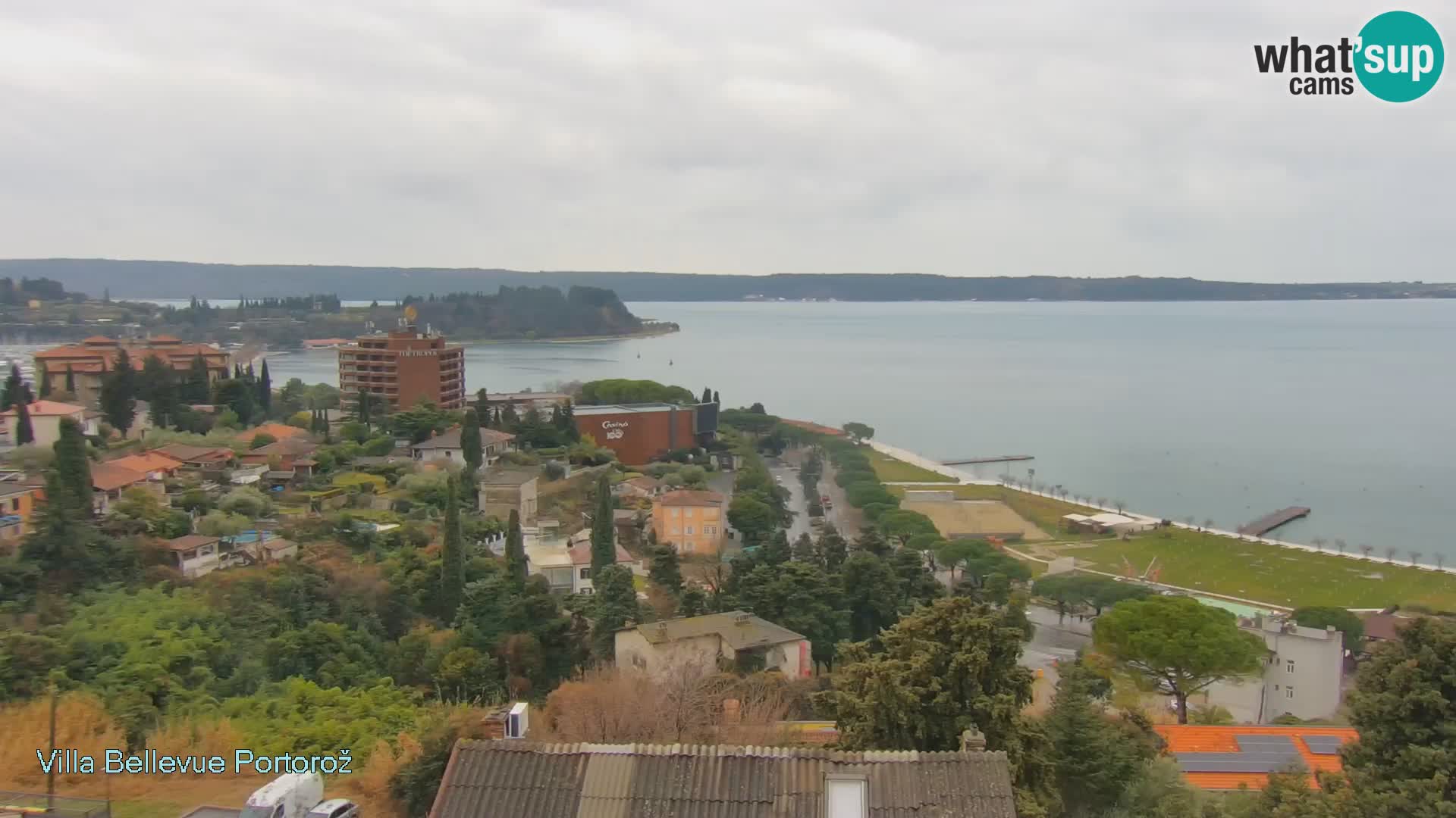 Portorož web kamera – pogled sa Villa Bellevue
