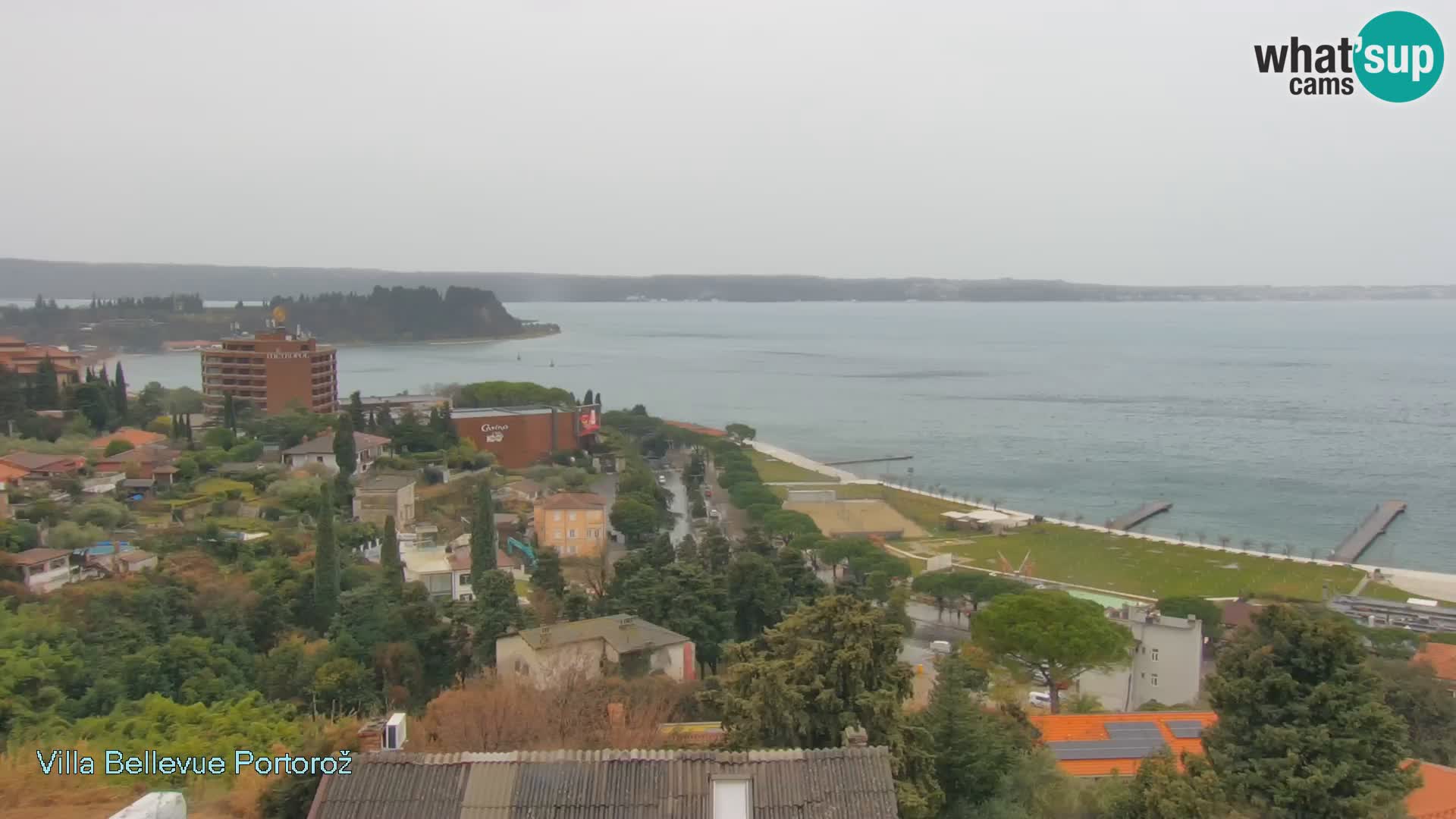 Portorož web kamera – pogled sa Villa Bellevue