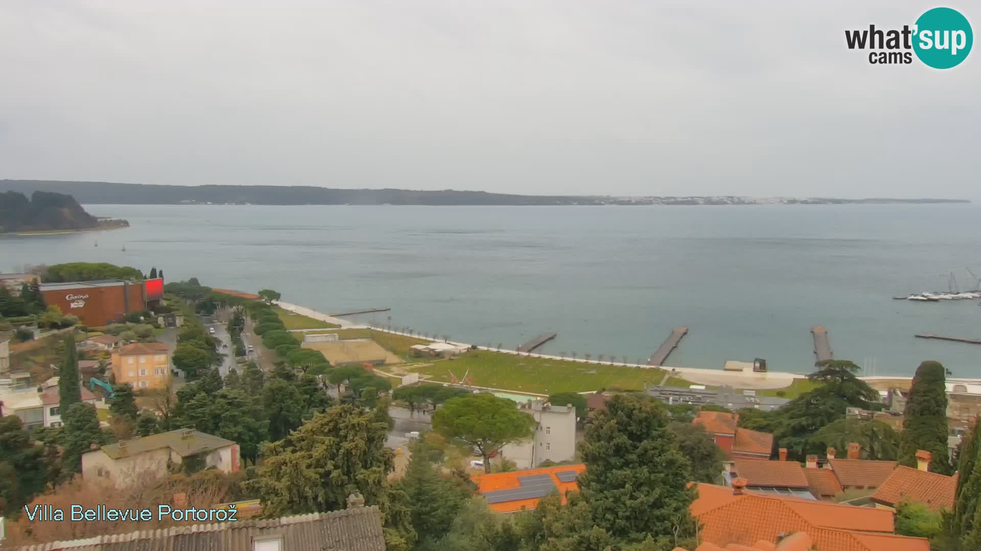 Portorož web kamera – pogled sa Villa Bellevue