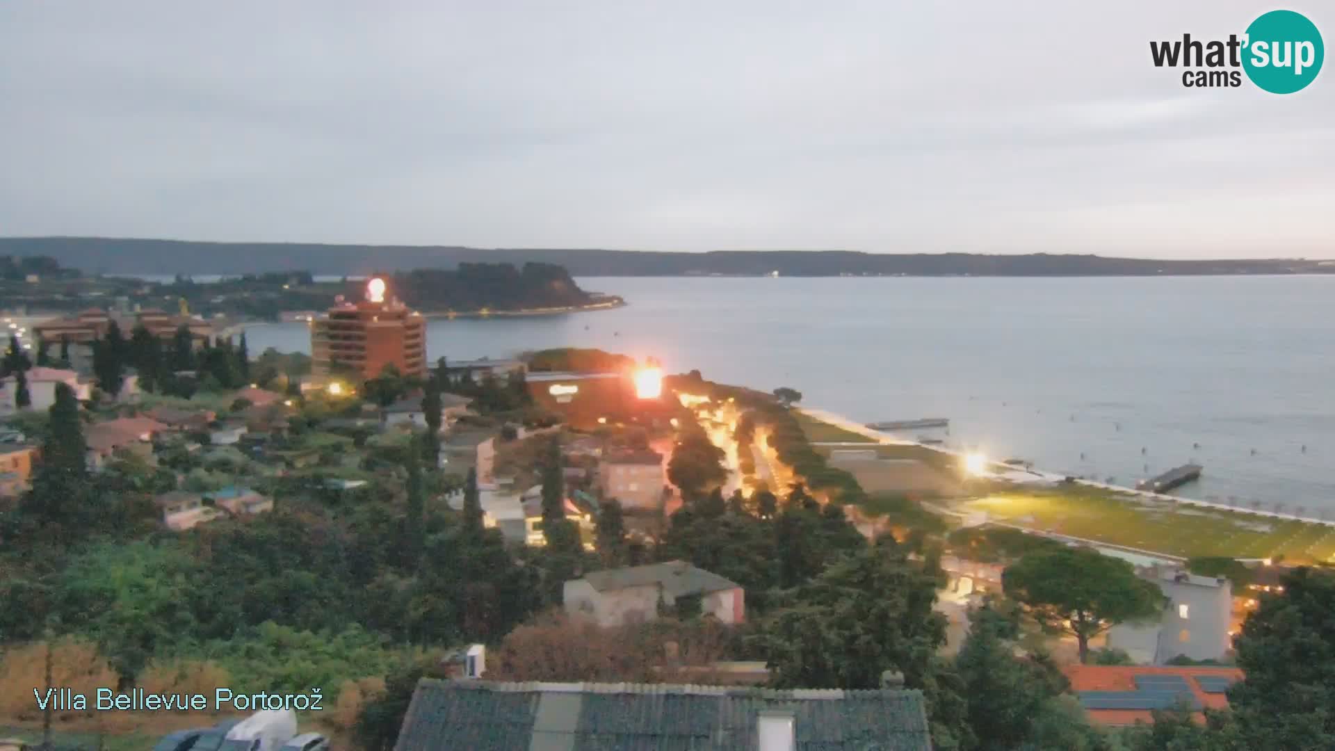 Portorož web kamera – pogled sa Villa Bellevue