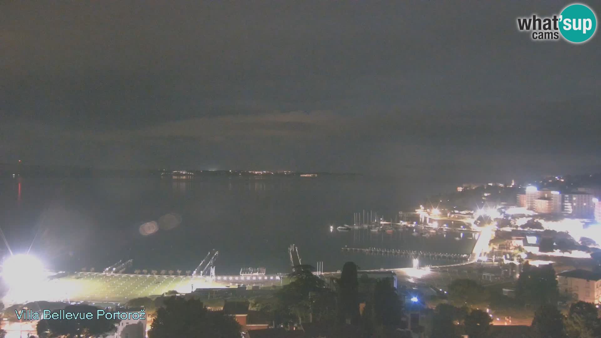 Portorož web kamera – pogled sa Villa Bellevue