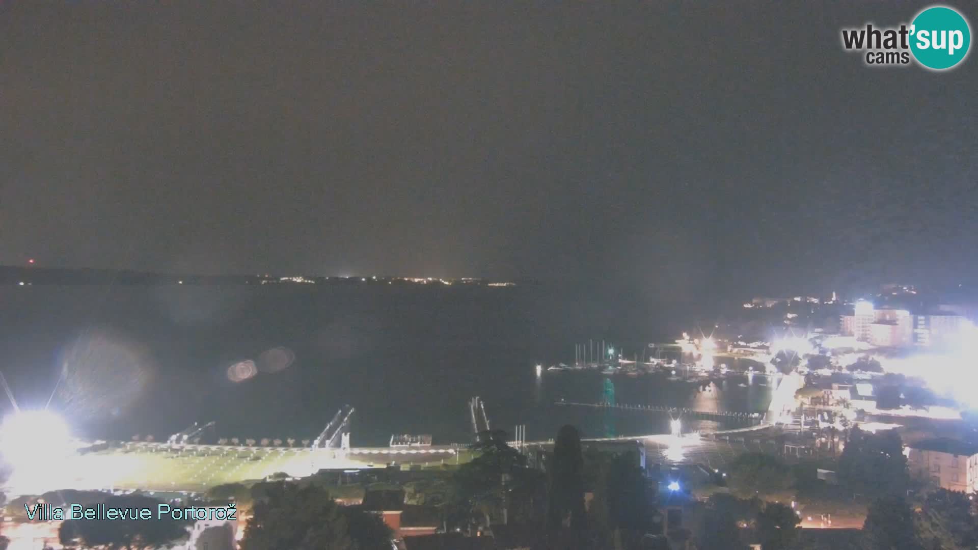 Portorož web kamera – pogled sa Villa Bellevue