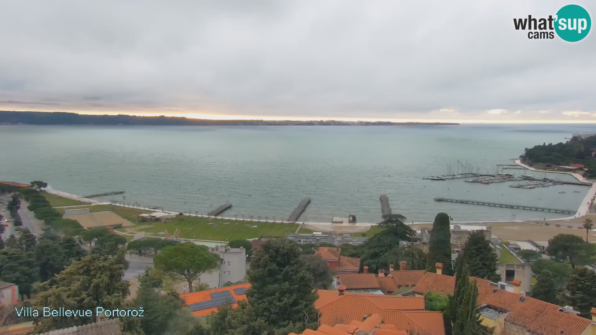 Portorož web kamera – pogled sa Villa Bellevue