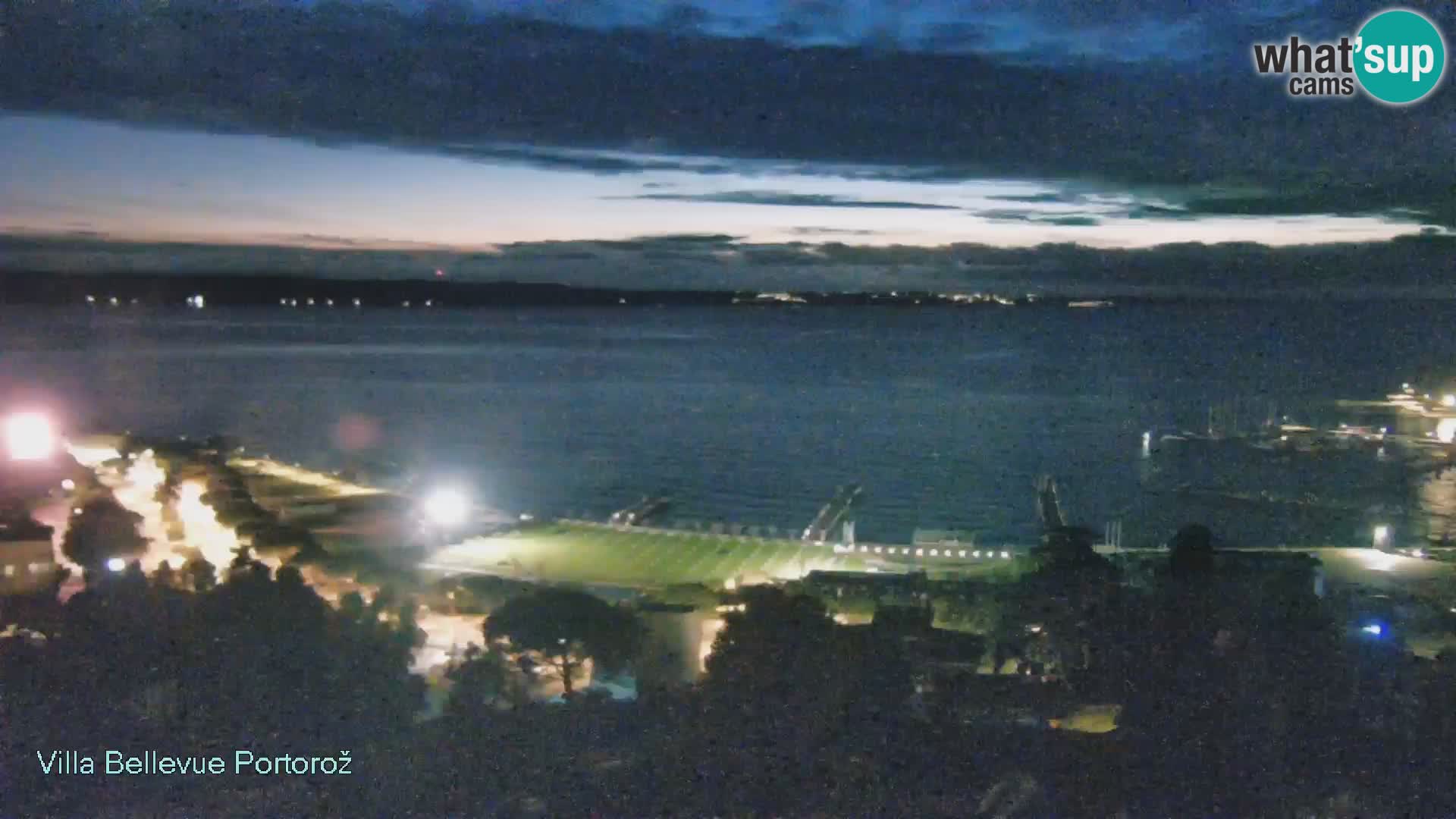 Portorož web kamera – pogled sa Villa Bellevue