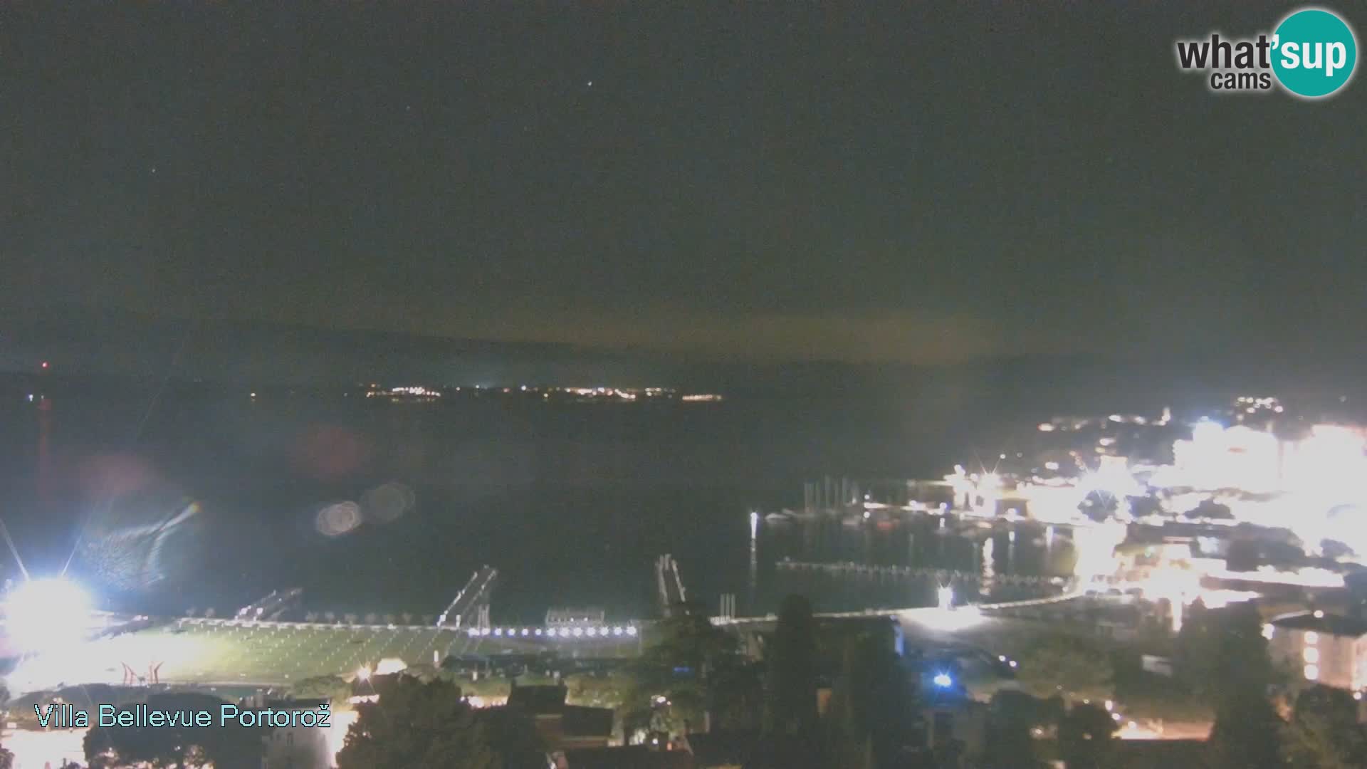 Portorož web kamera – pogled sa Villa Bellevue