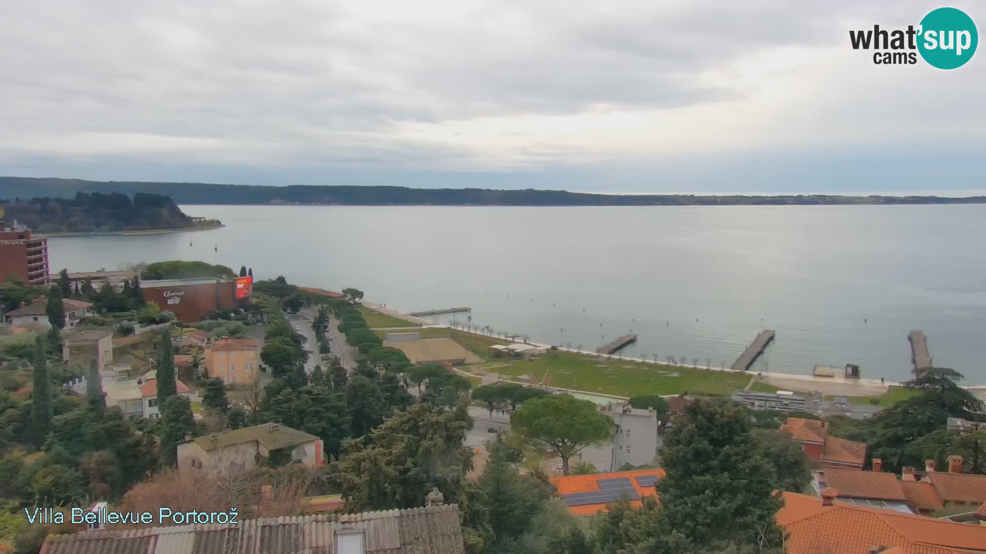 Portorož camera en vivo – Panorama Villa Bellevue