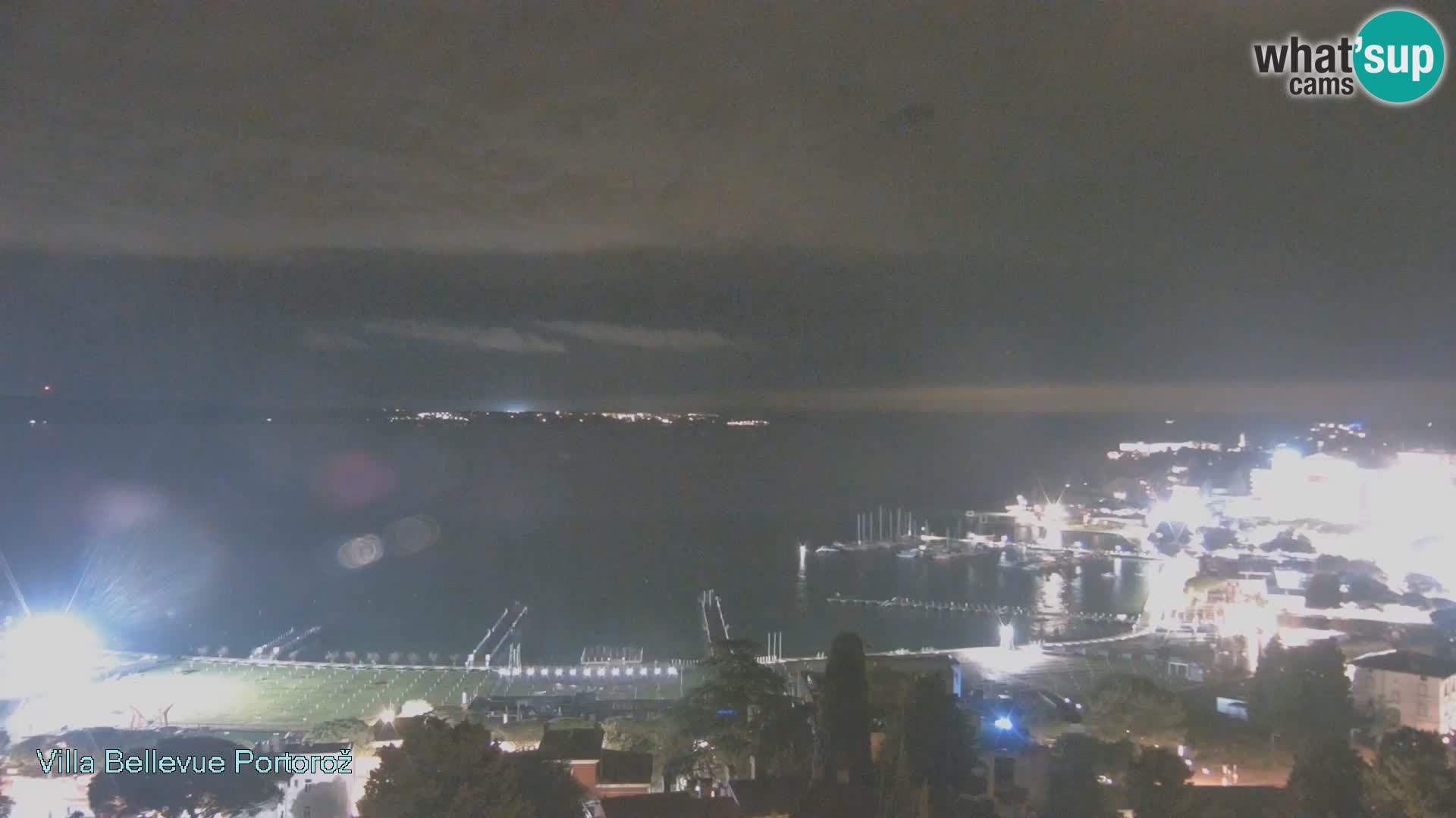 Portorož spletna kamera – pogled z Villa Bellevue