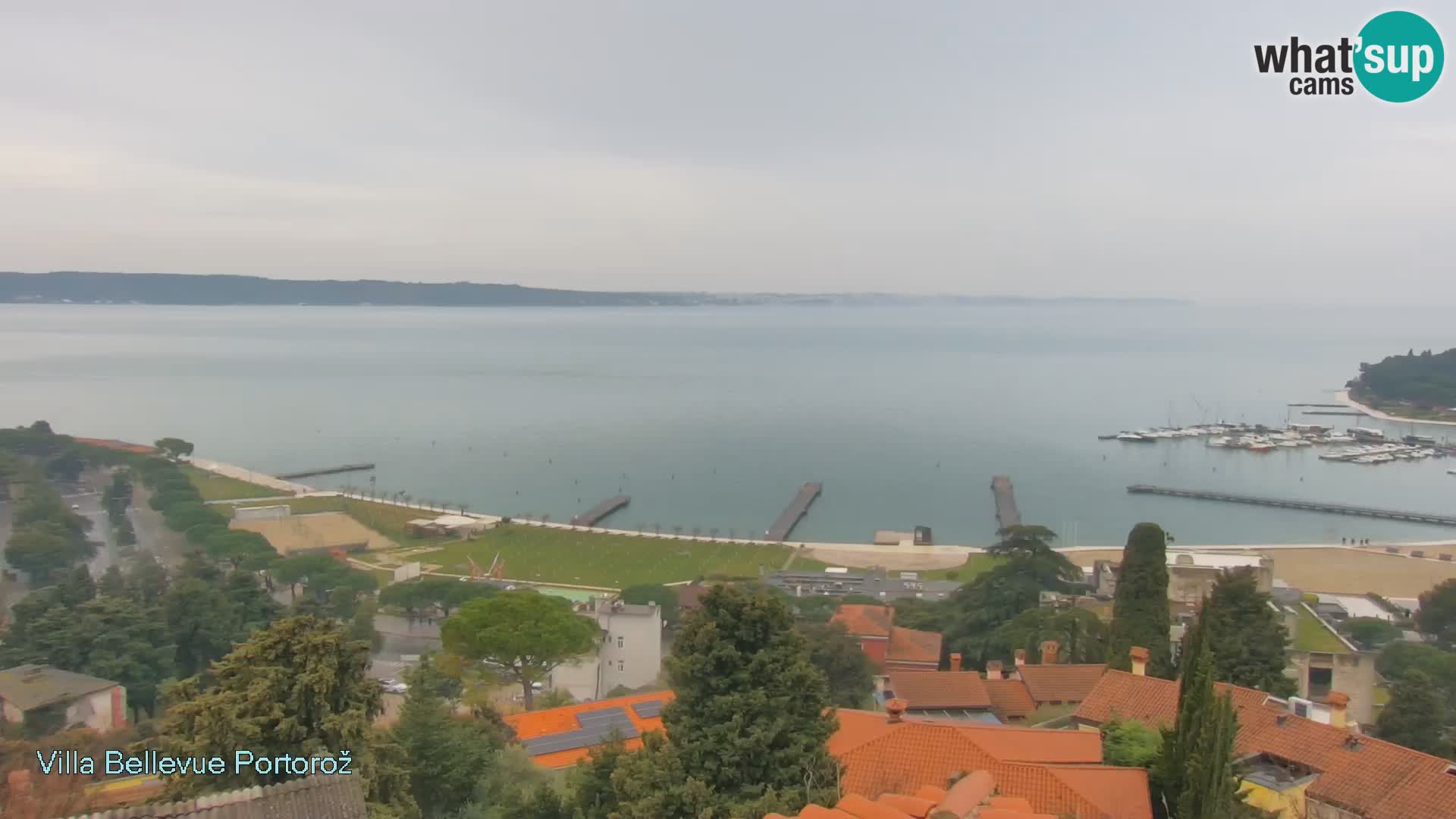 Portorož camera en vivo – Panorama Villa Bellevue
