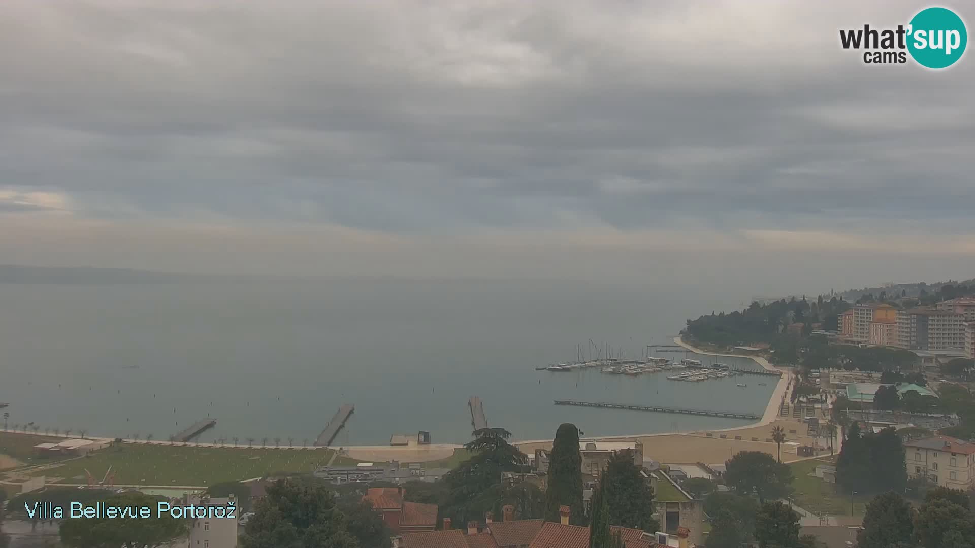Portorož web kamera – pogled sa Villa Bellevue