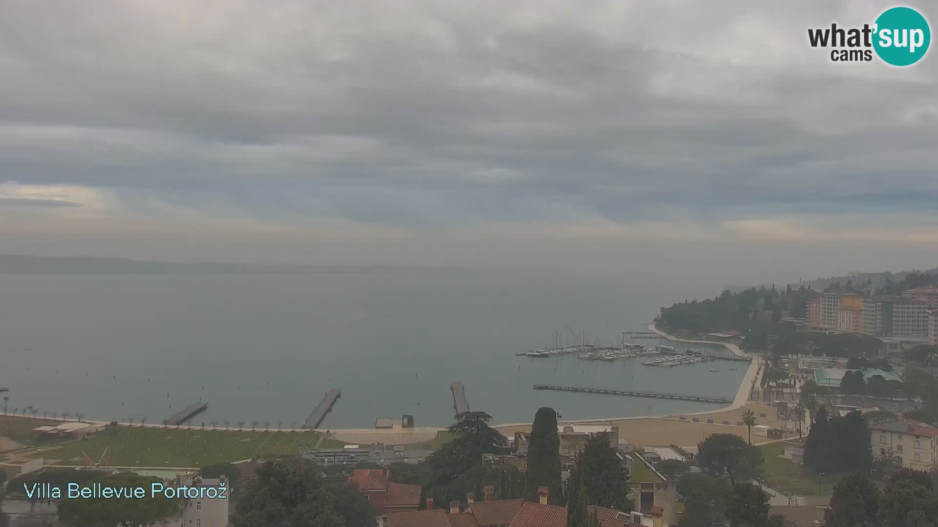 Portorož camera en vivo – Panorama Villa Bellevue