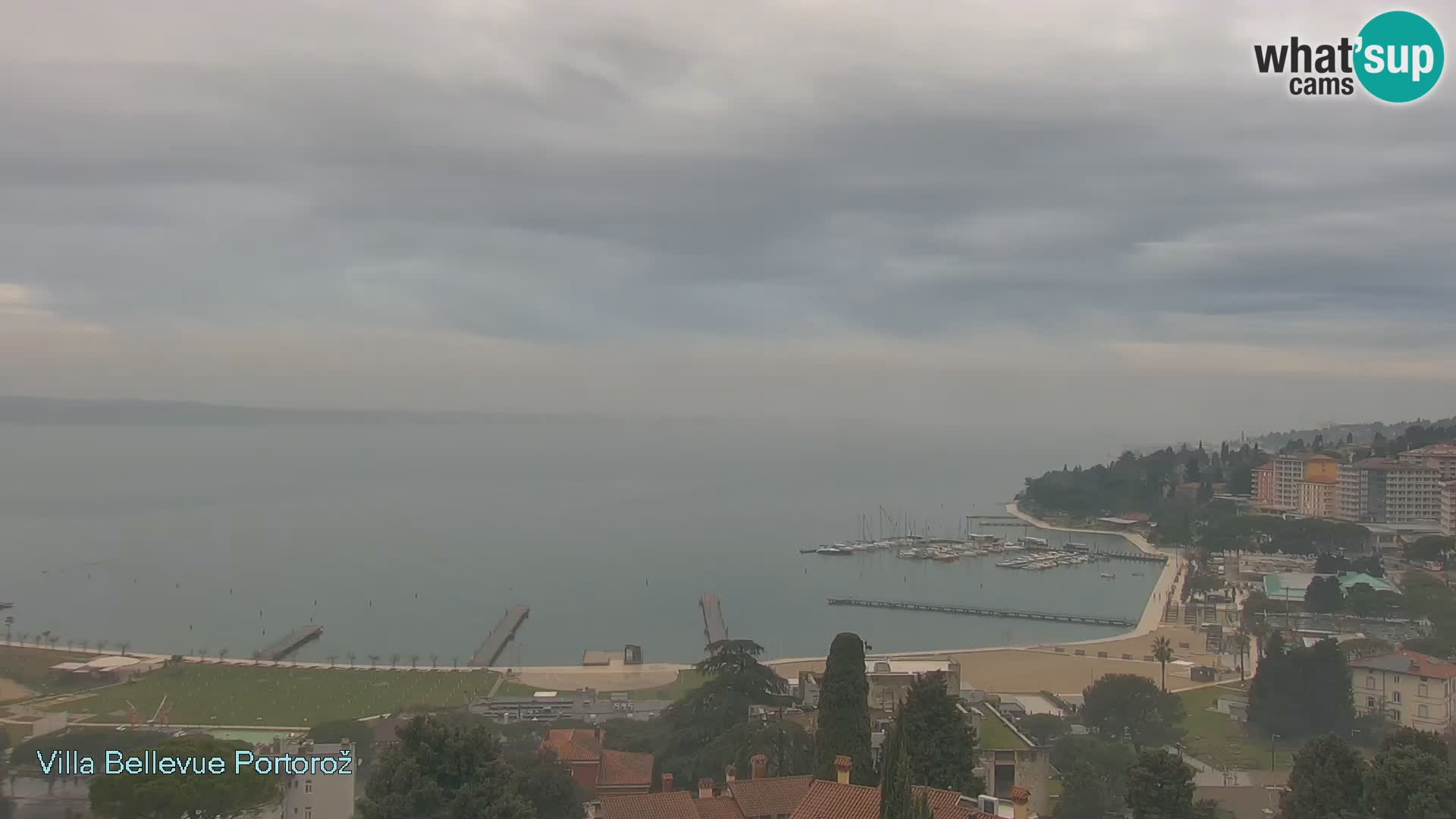 Portorož web kamera – pogled sa Villa Bellevue