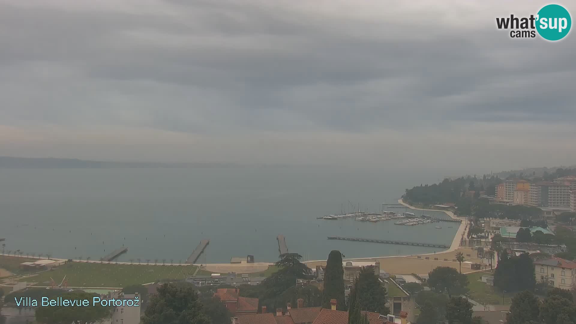 Portorož camera en vivo – Panorama Villa Bellevue