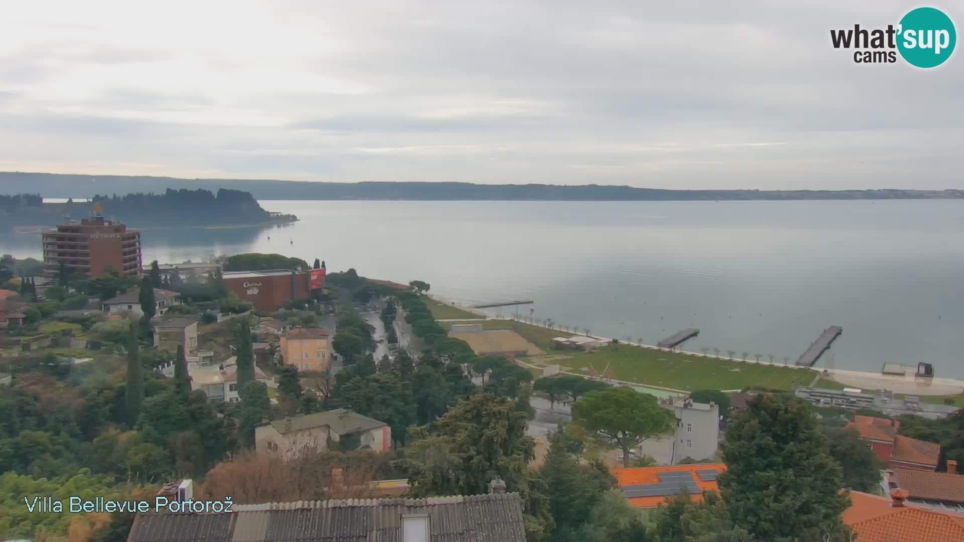 Portorož web kamera – pogled sa Villa Bellevue