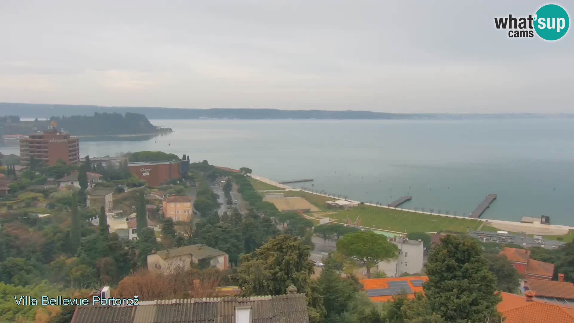 Portorož camera en vivo – Panorama Villa Bellevue