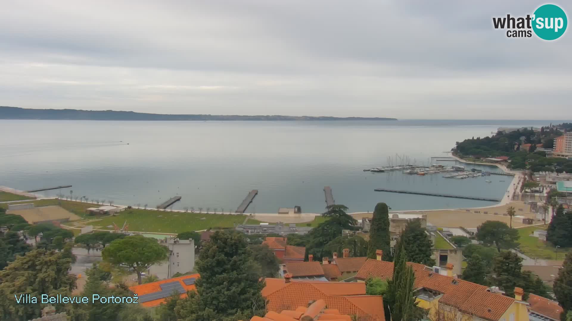 Portorož camera en vivo – Panorama Villa Bellevue