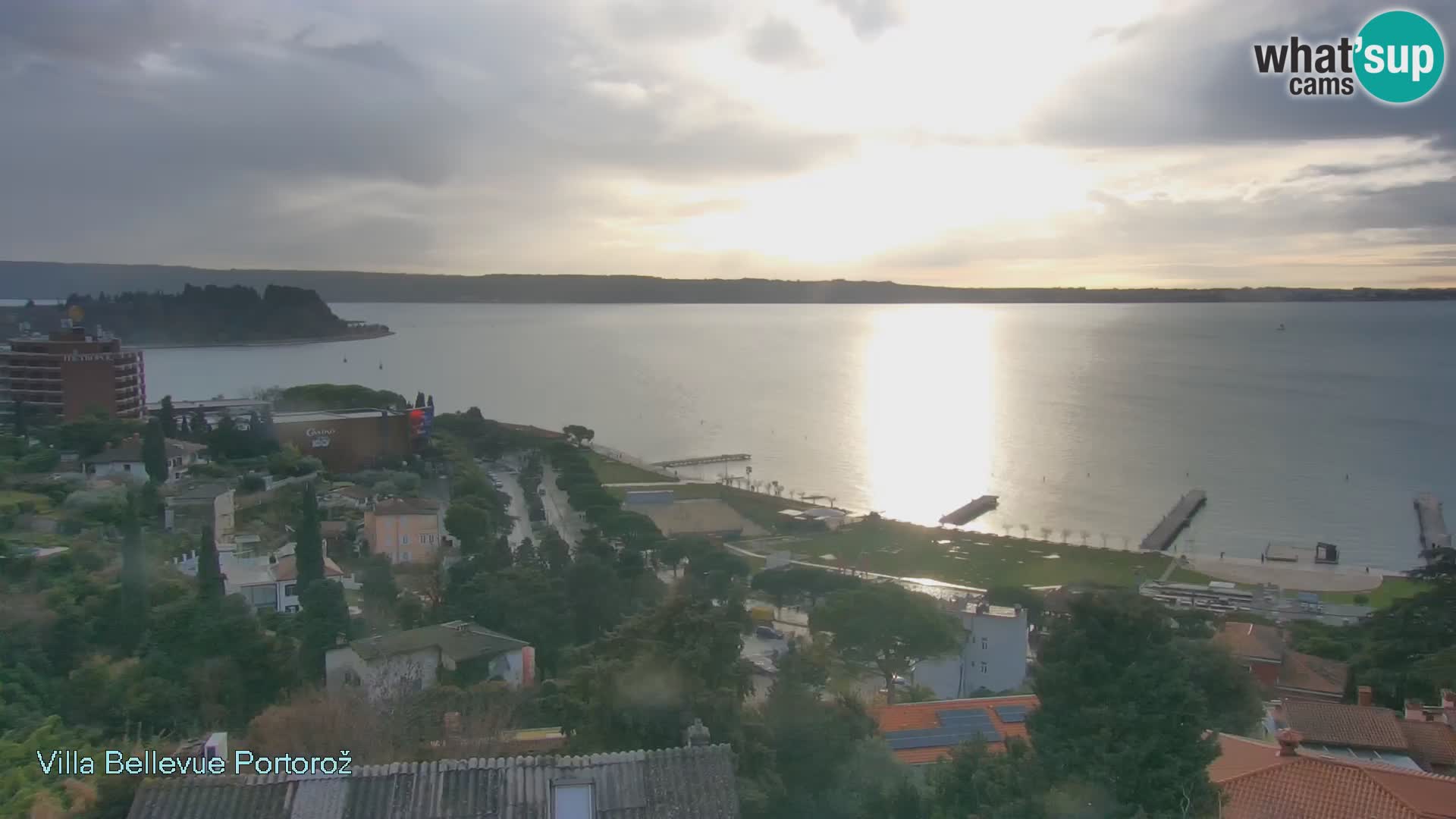 Portorož web kamera – pogled sa Villa Bellevue