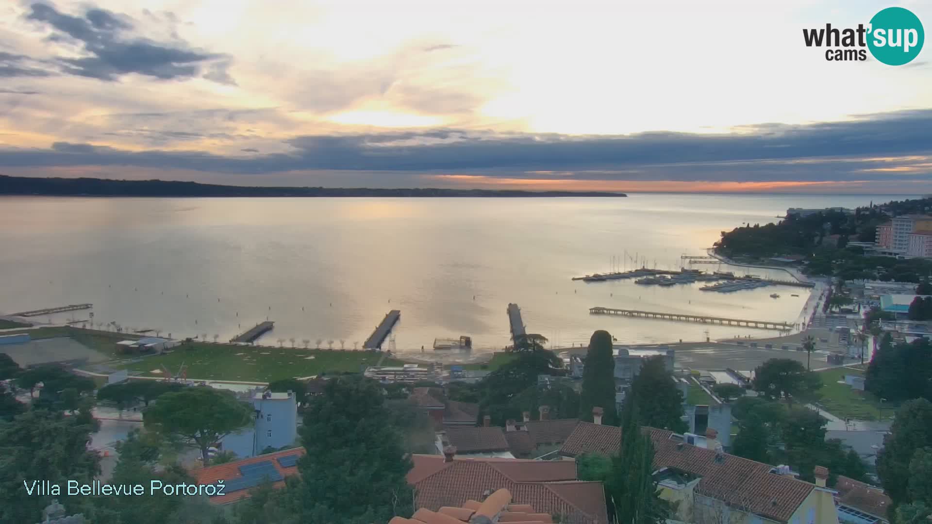Portorož camera en vivo – Panorama Villa Bellevue