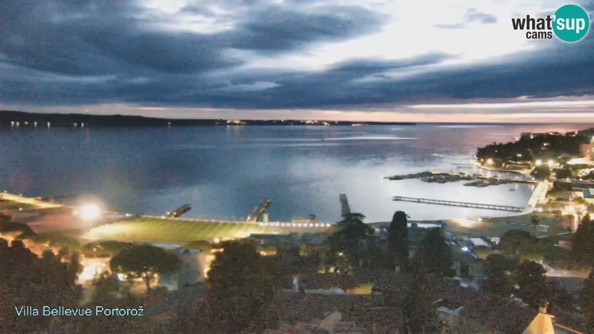 Portorož web kamera – pogled sa Villa Bellevue