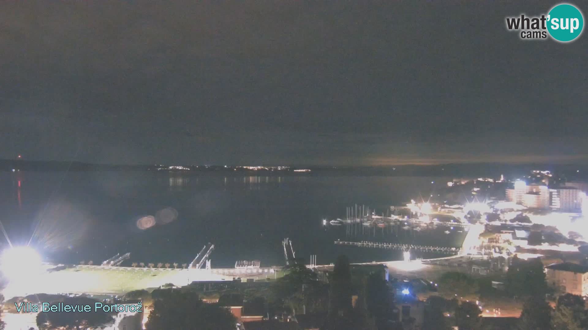 Portorož web kamera – pogled sa Villa Bellevue