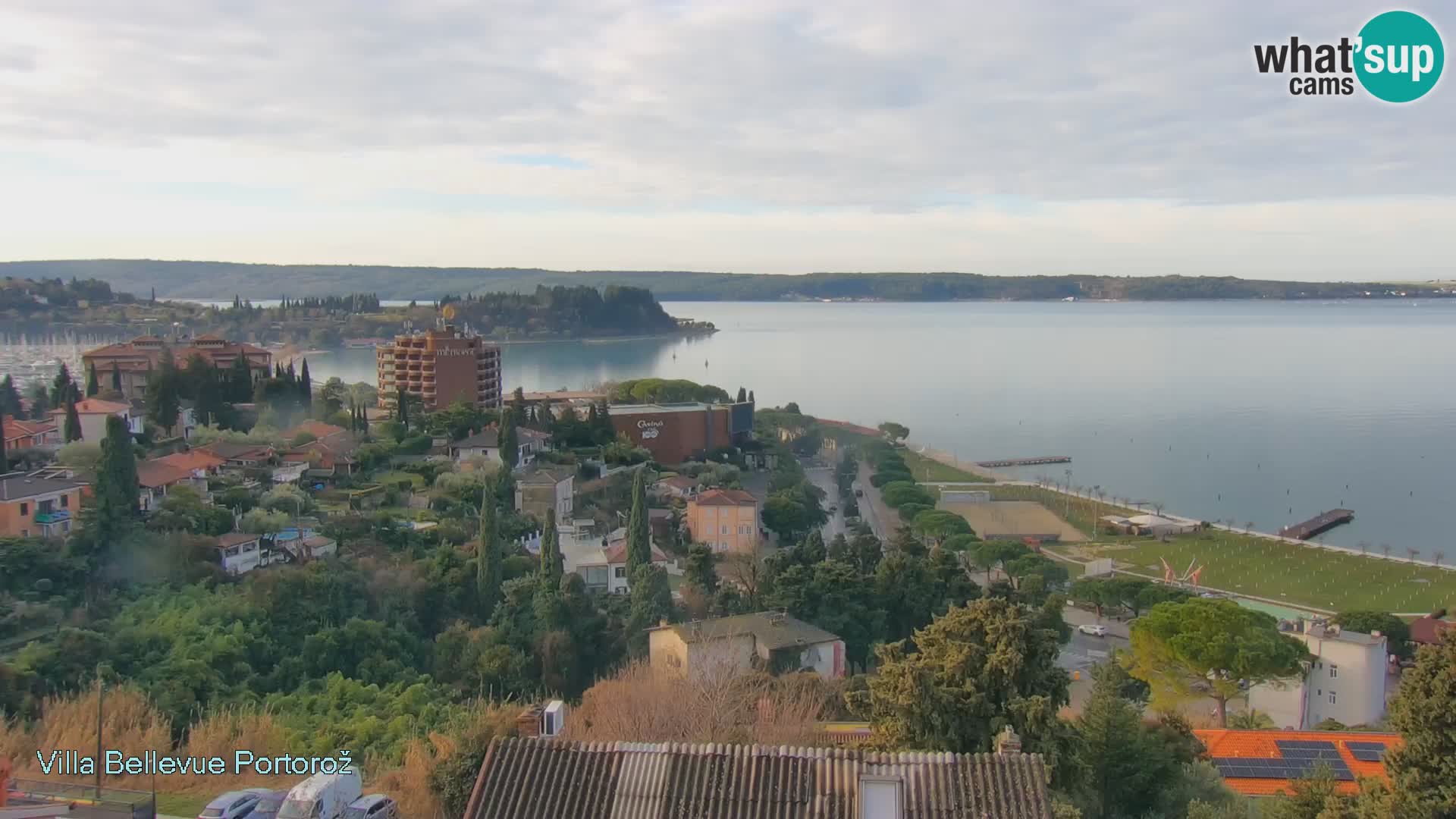 Portorož web kamera – pogled sa Villa Bellevue