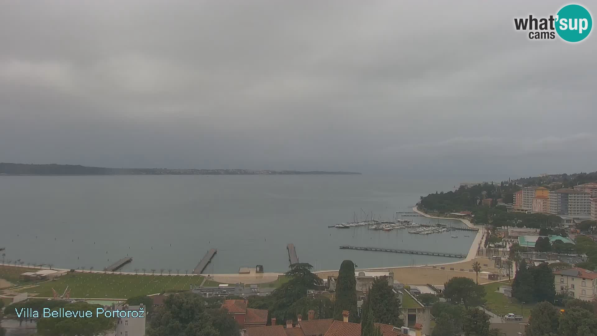 Portorož camera en vivo – Panorama Villa Bellevue
