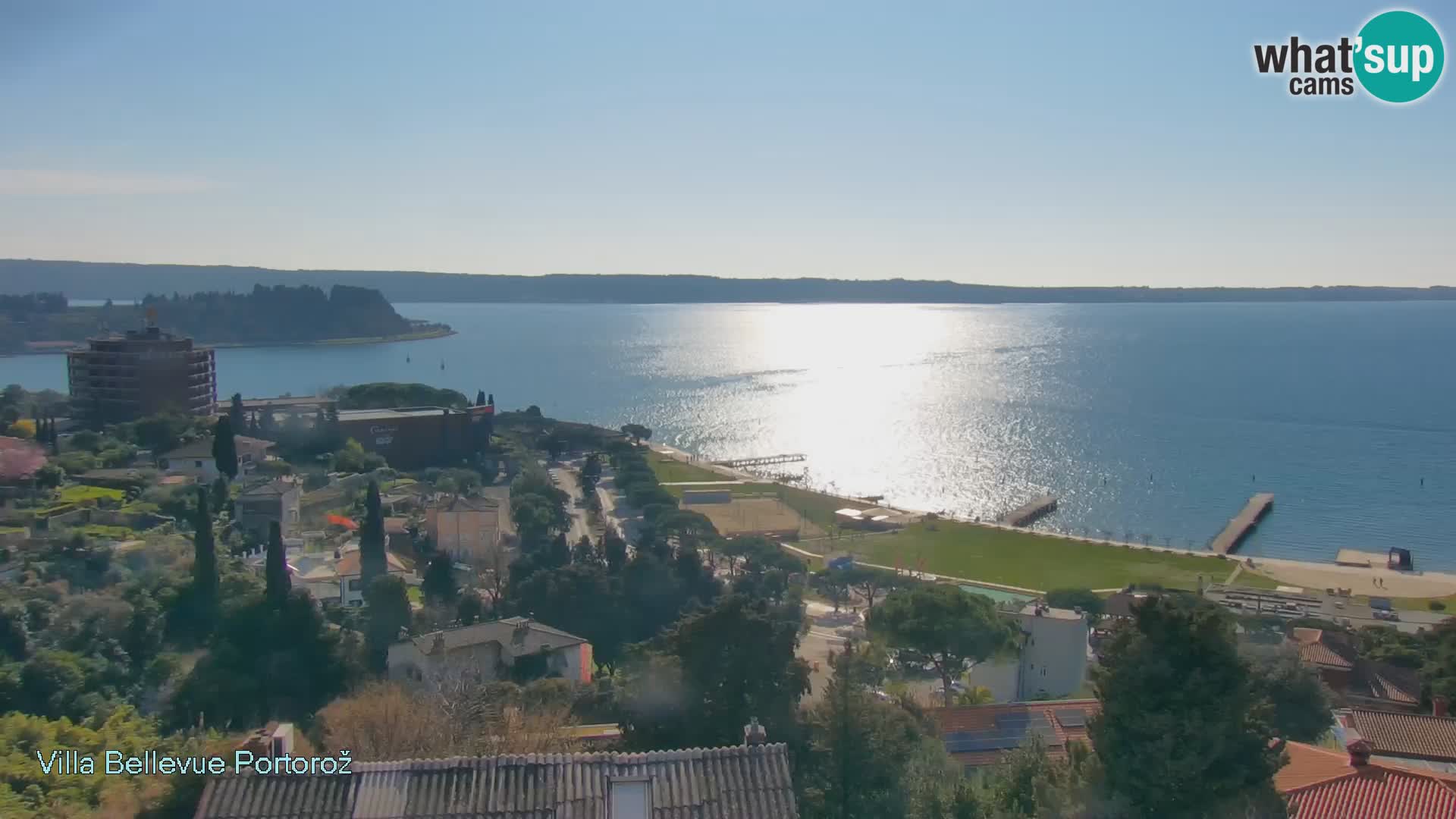 Portorož camera en vivo – Panorama Villa Bellevue