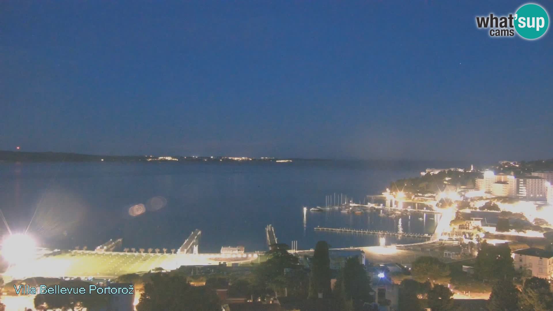 Portorož web kamera – pogled sa Villa Bellevue