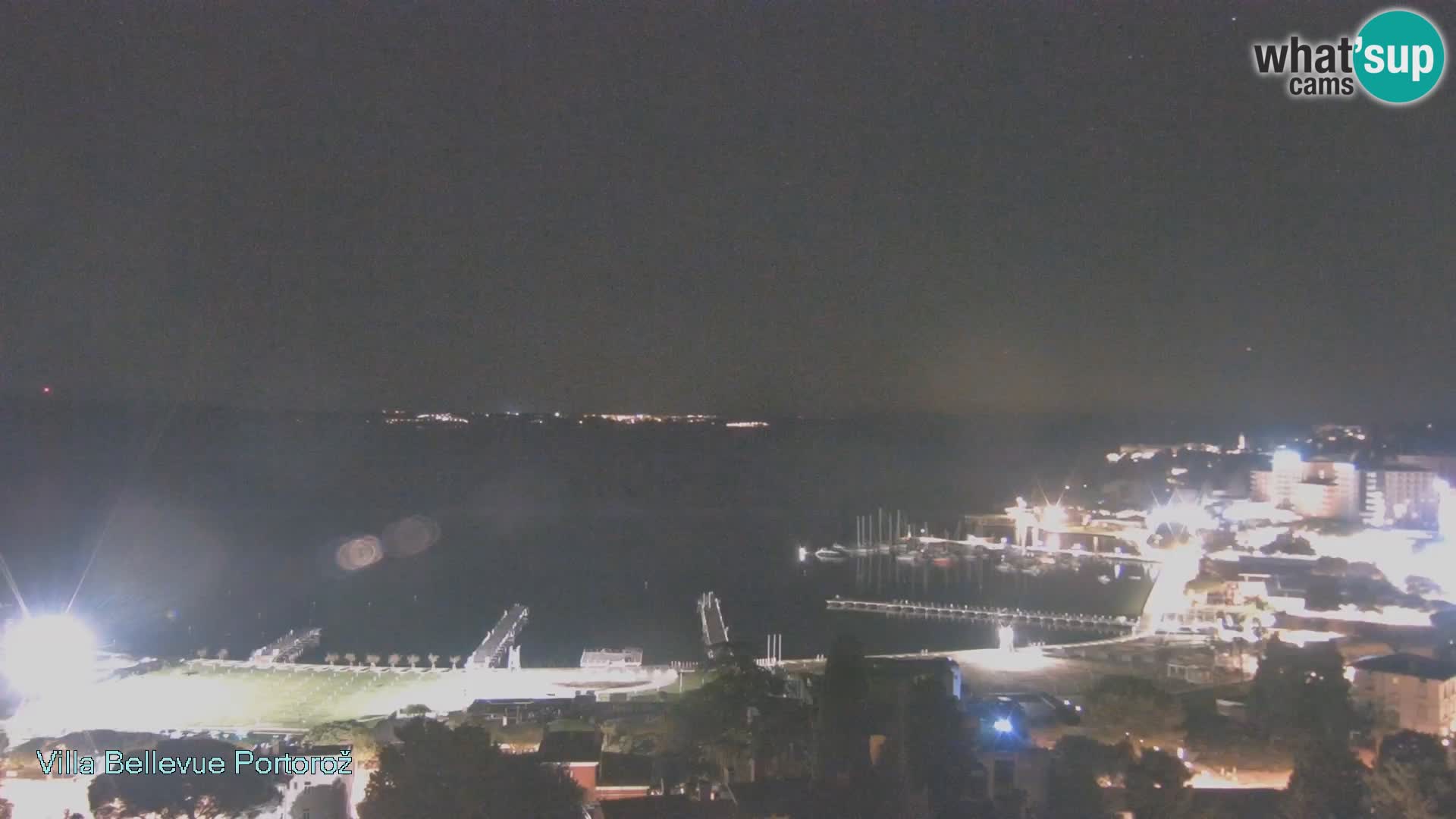 Portorož web kamera – pogled sa Villa Bellevue
