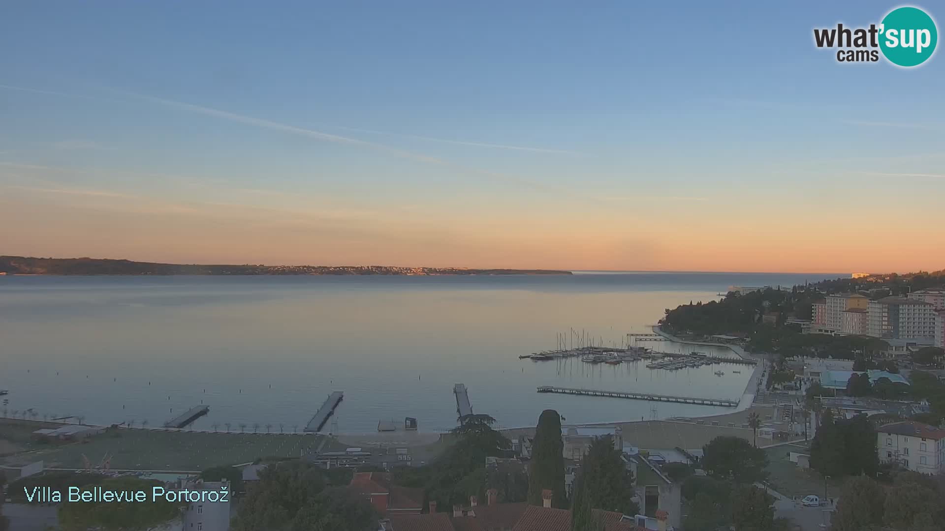 Portorož web kamera – pogled sa Villa Bellevue