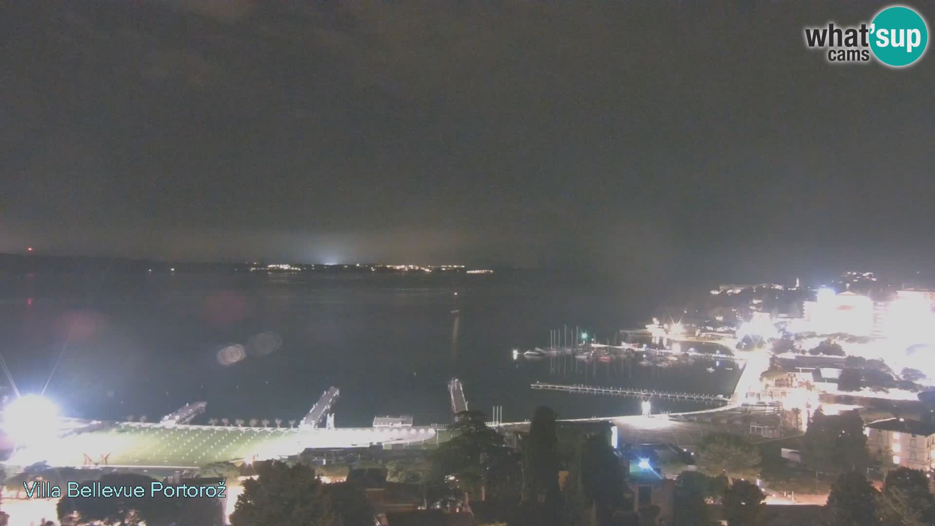 Portorož web kamera – pogled sa Villa Bellevue