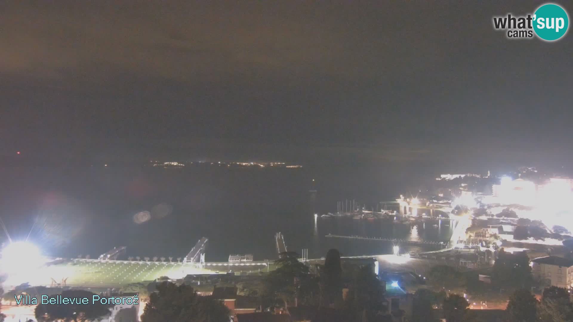 Portorož web kamera – pogled sa Villa Bellevue