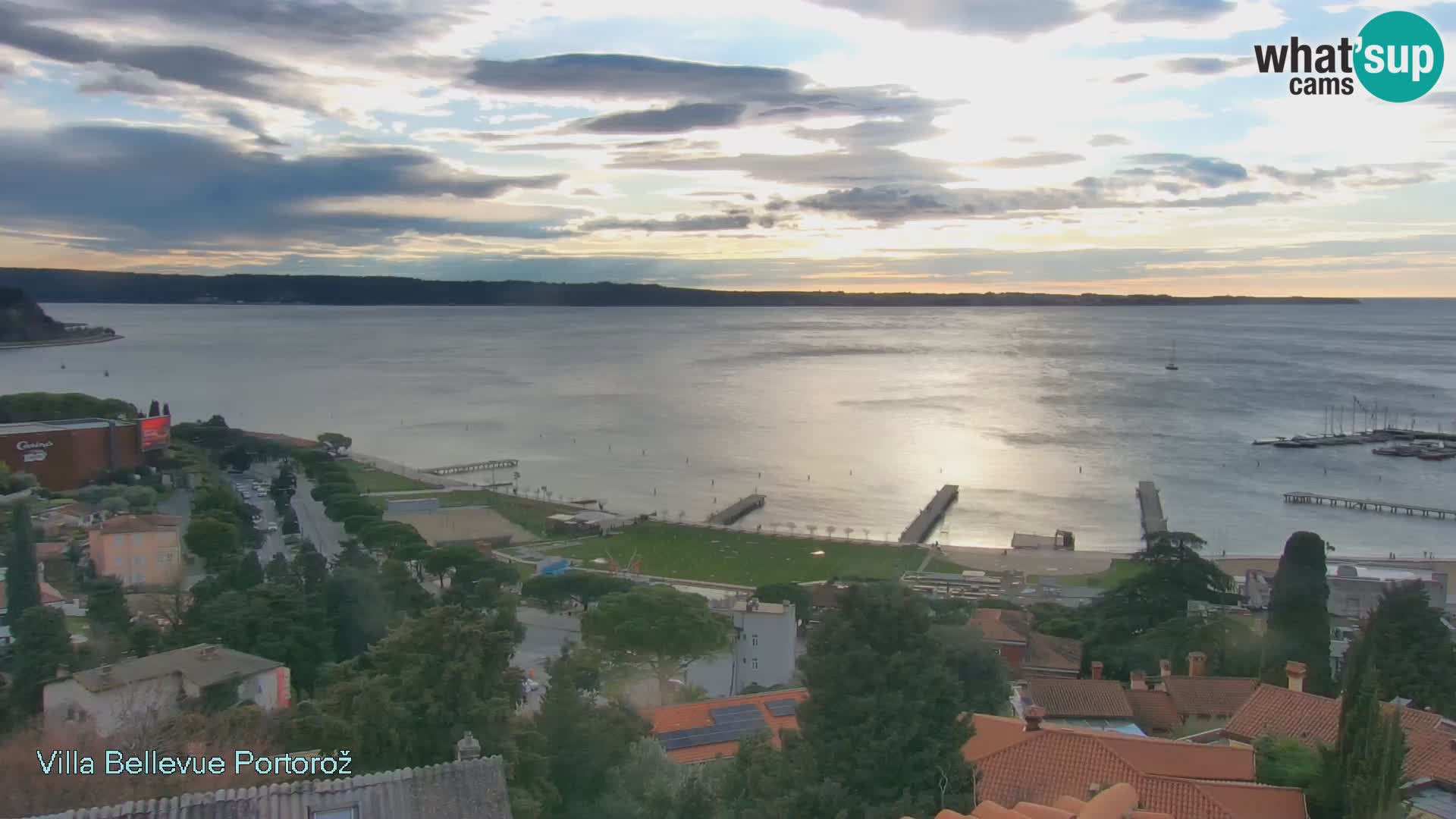Portorož web kamera – pogled sa Villa Bellevue