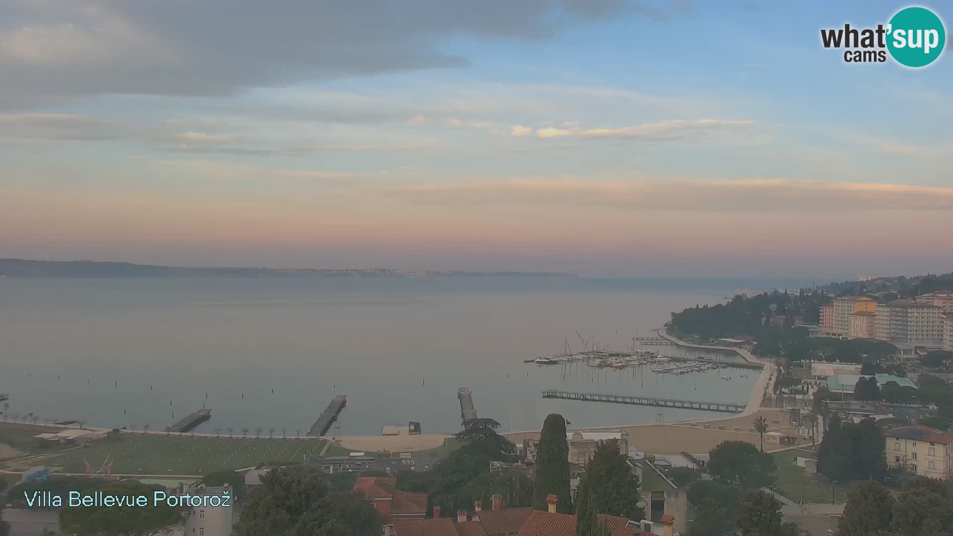 Panorama webcam Portorož – view from Villa Bellevue