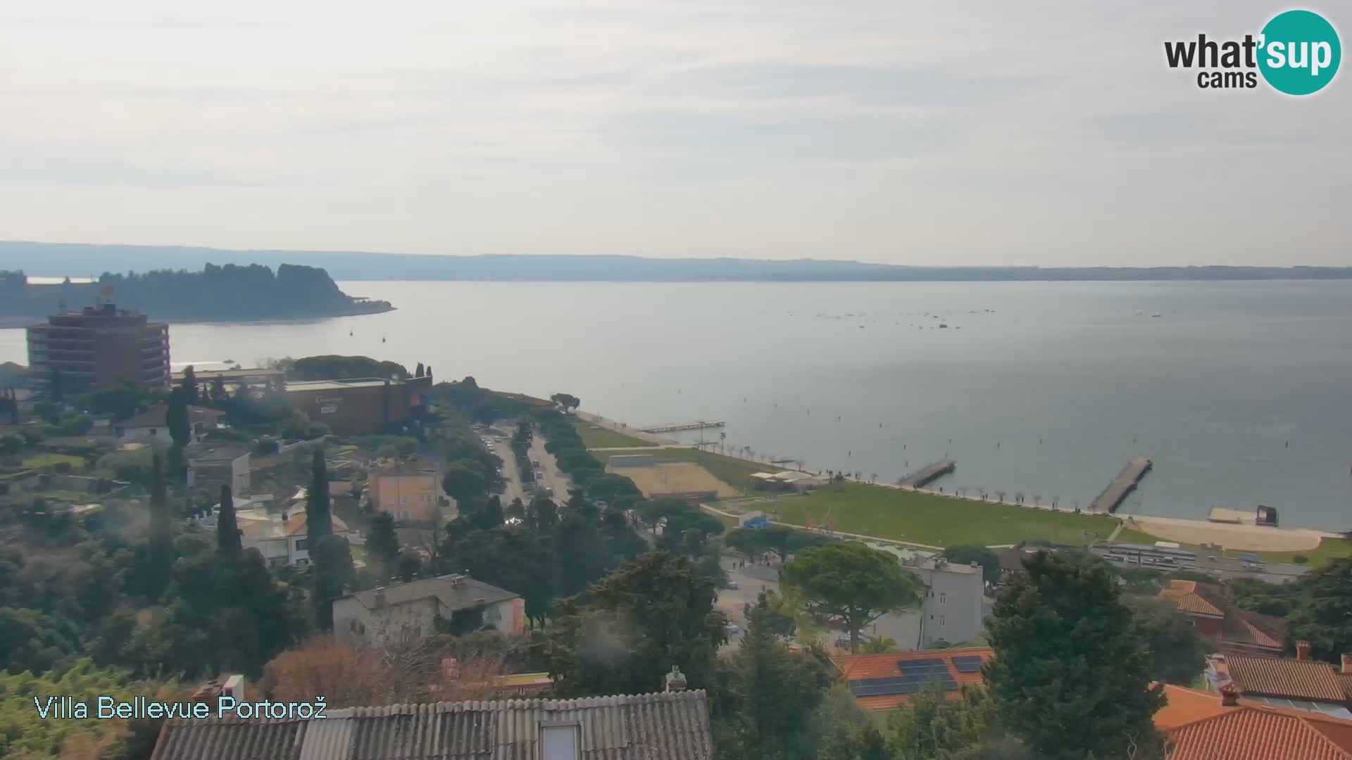 Portorož web kamera – pogled sa Villa Bellevue