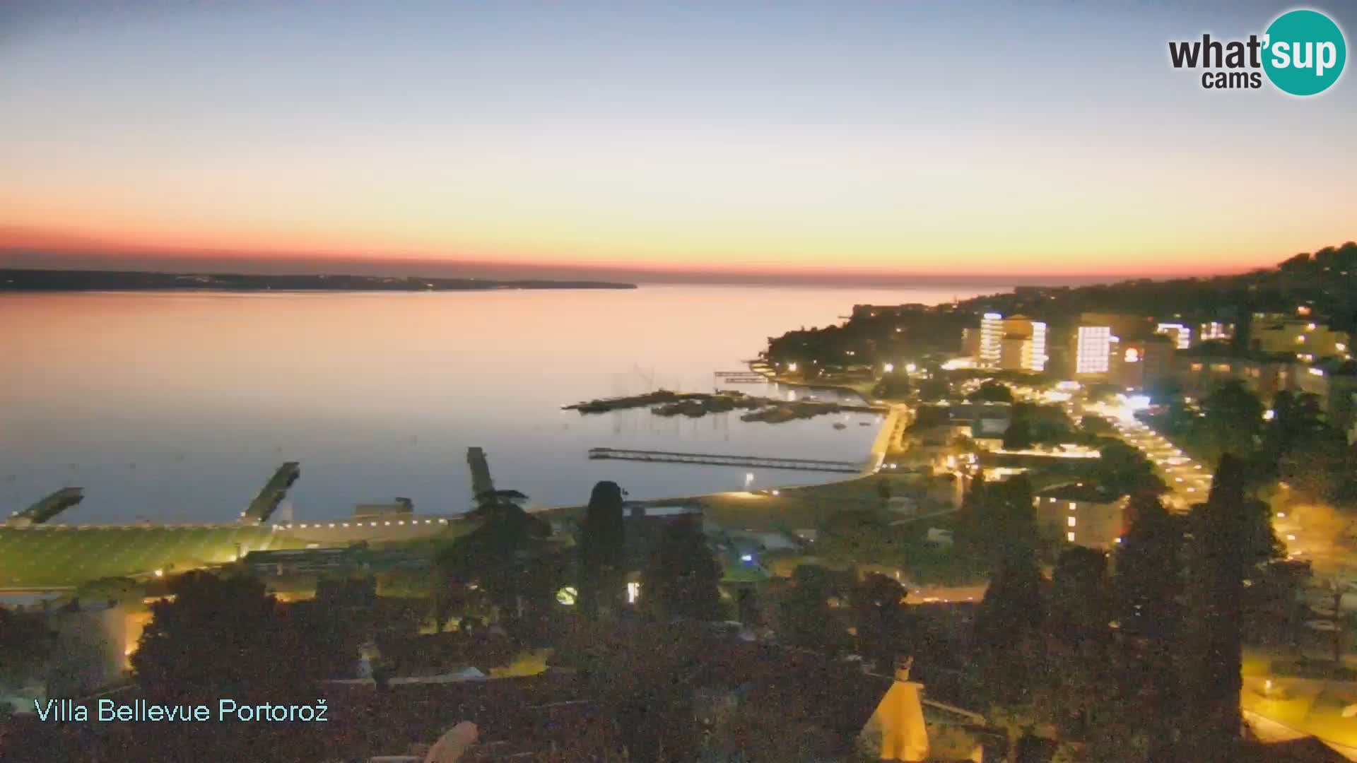 Portorož web kamera – pogled sa Villa Bellevue