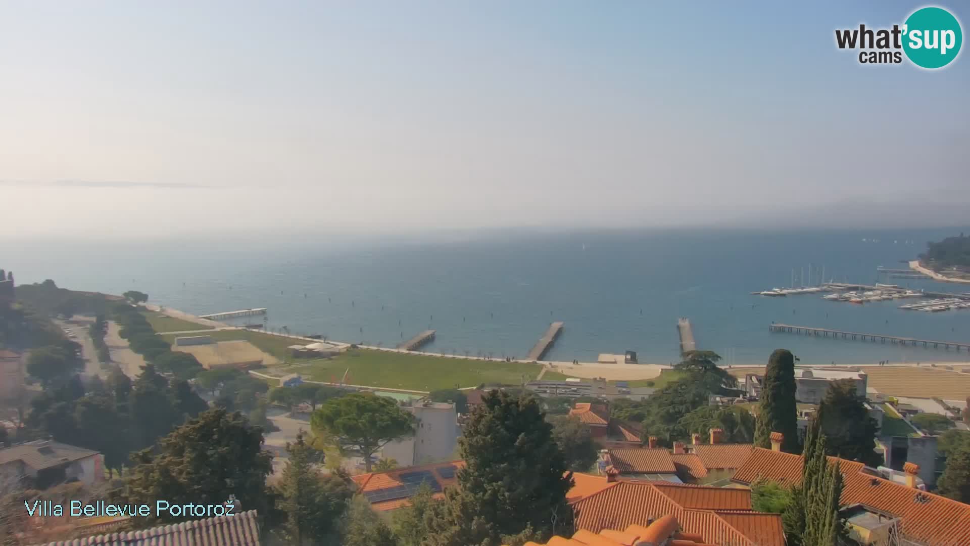 Portorož camera en vivo – Panorama Villa Bellevue
