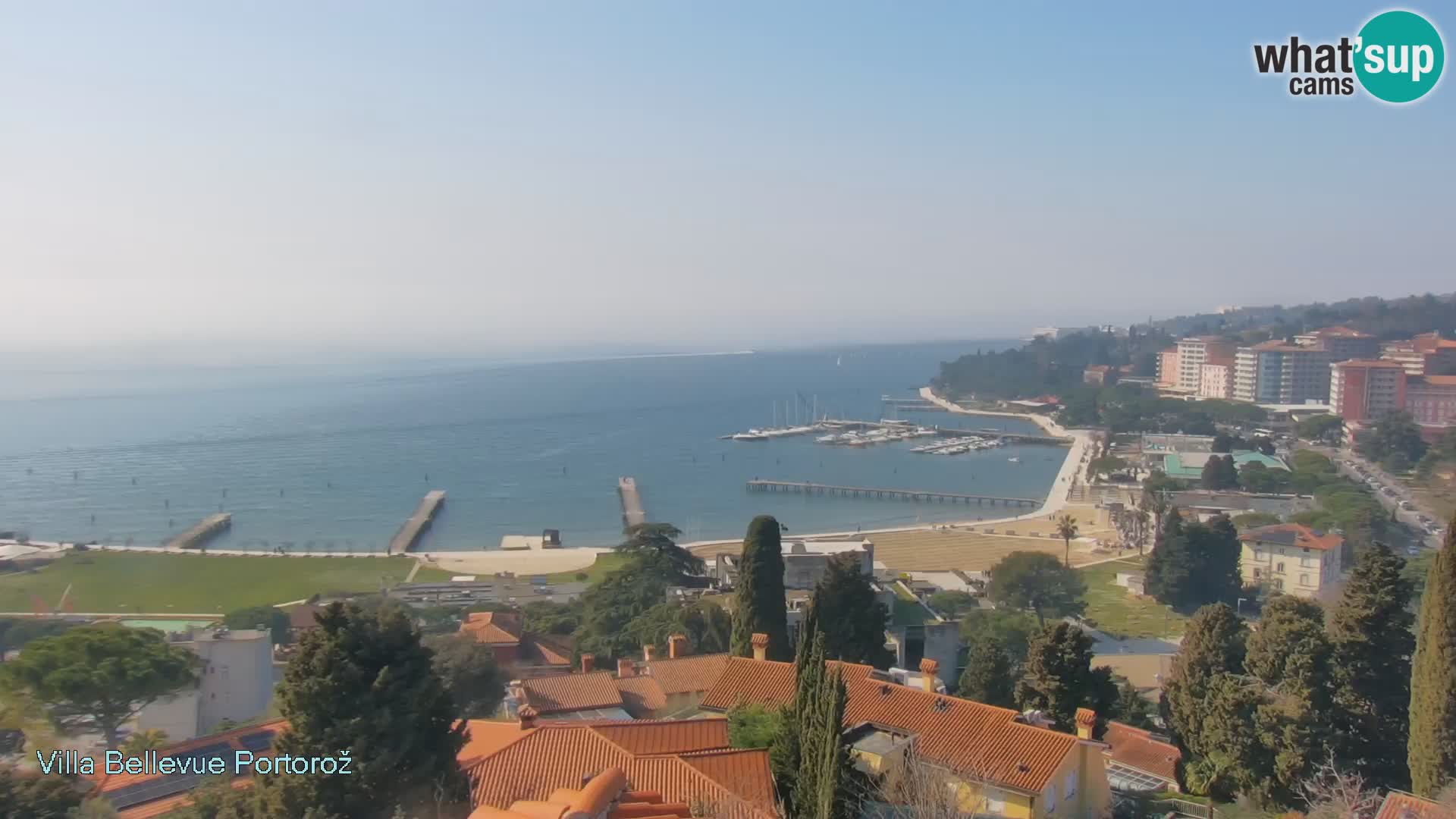 Portorož camera en vivo – Panorama Villa Bellevue