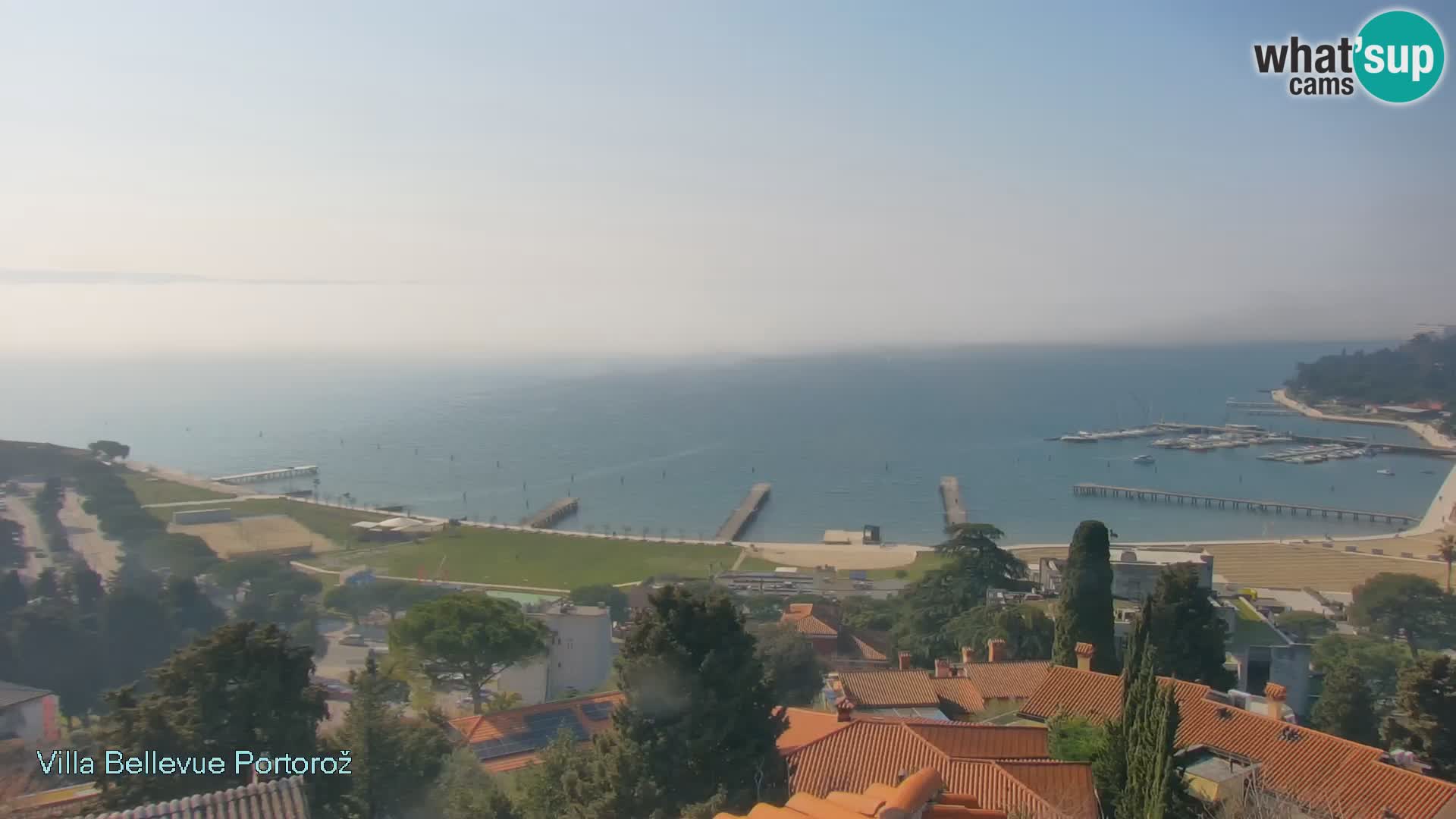 Portorož camera en vivo – Panorama Villa Bellevue