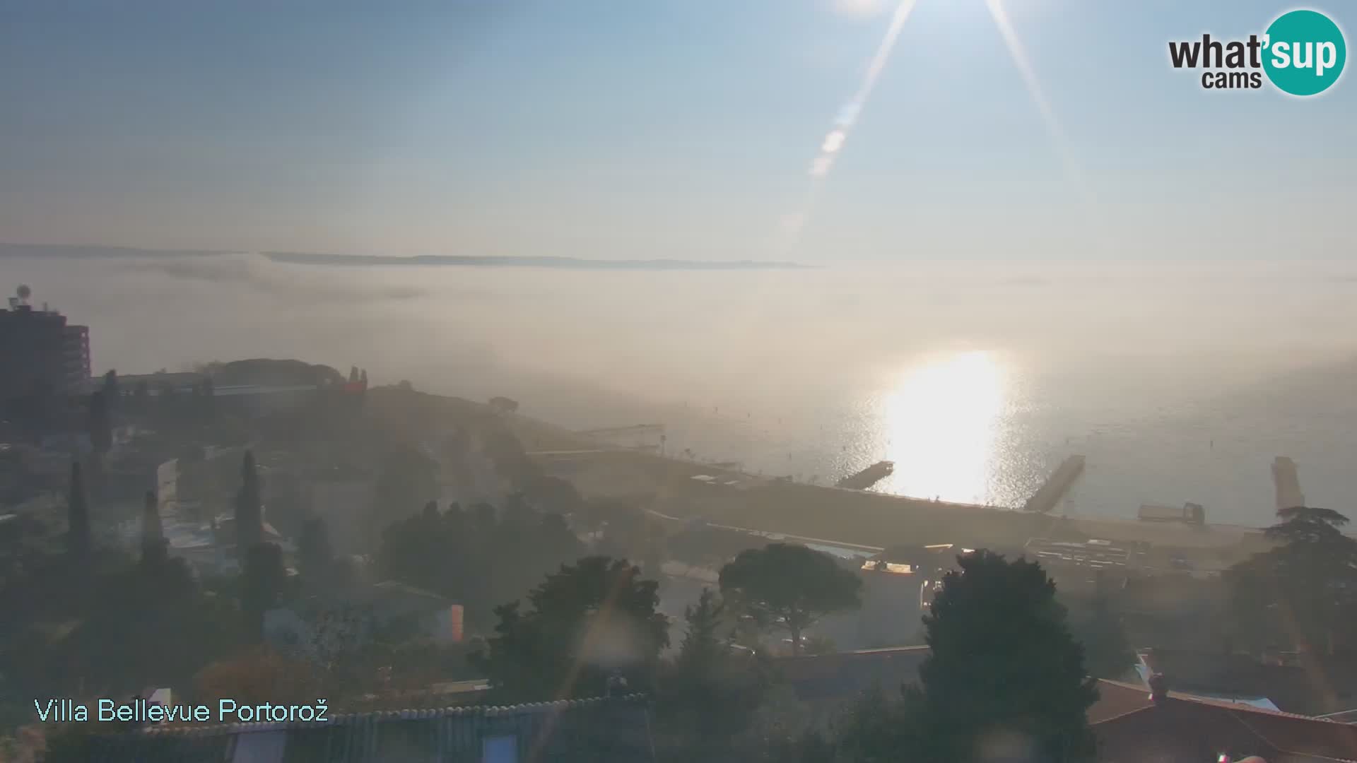 Portorož camera en vivo – Panorama Villa Bellevue