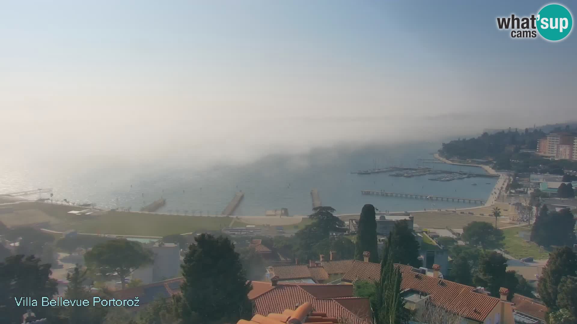 Portorož web kamera – pogled sa Villa Bellevue