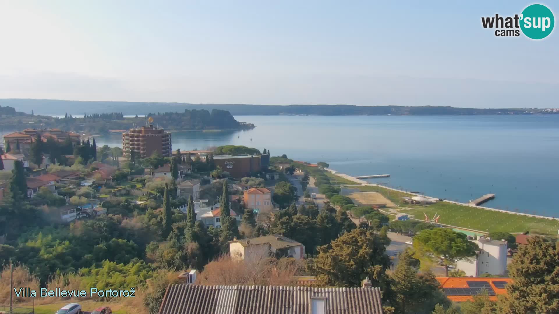Portorož web kamera – pogled sa Villa Bellevue