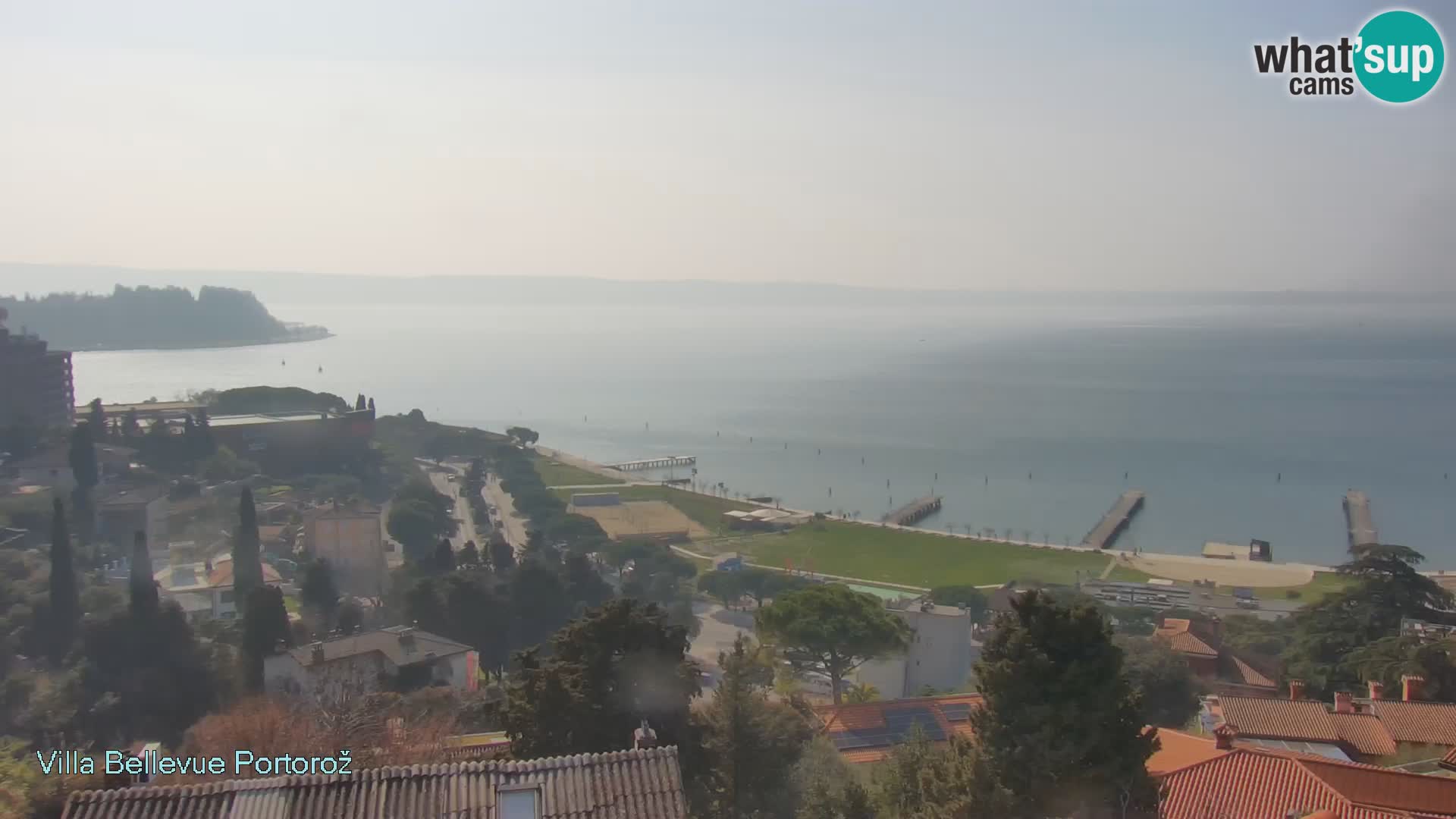 Portorož web kamera – pogled sa Villa Bellevue
