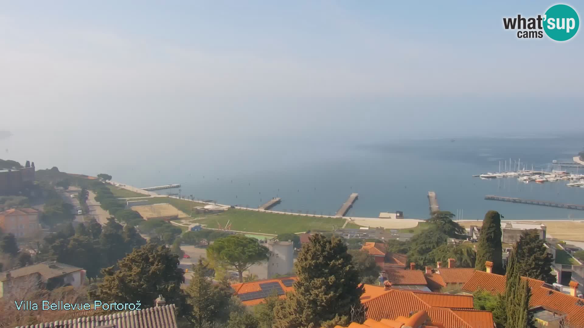 Portorož web kamera – pogled sa Villa Bellevue