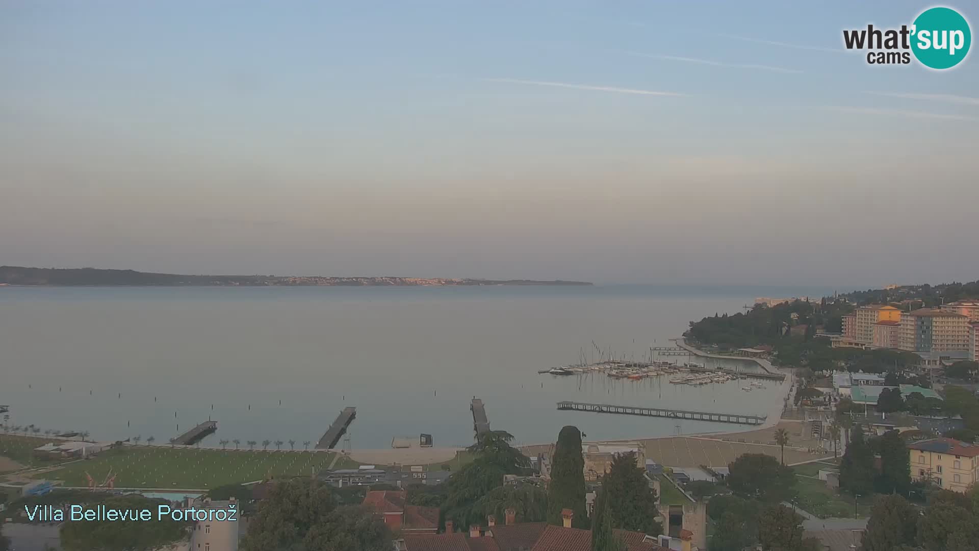 Panorama webcam Portorož – view from Villa Bellevue