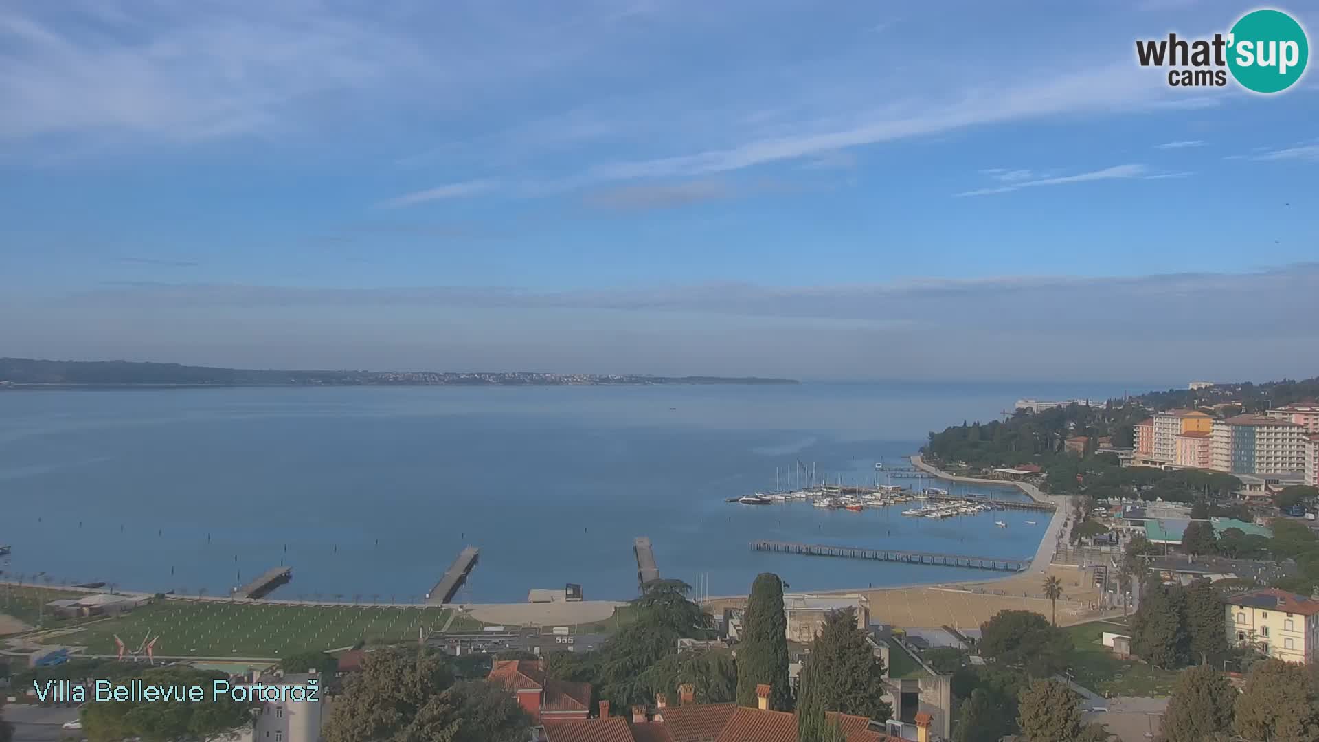 Portorož camera en vivo – Panorama Villa Bellevue